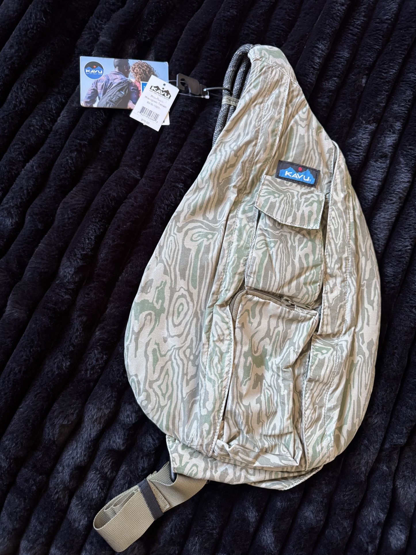 Kavu Rope Sack Woodgrain Terrain Bag