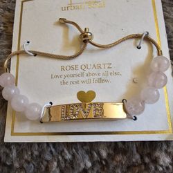 ROSE QUARTZ LOVE BRACELET BRAND NEW