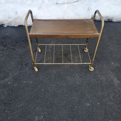 Vintage MCM Record Cart