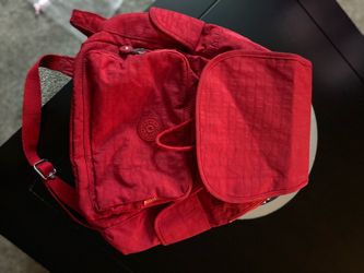 Kipling Red Backpack