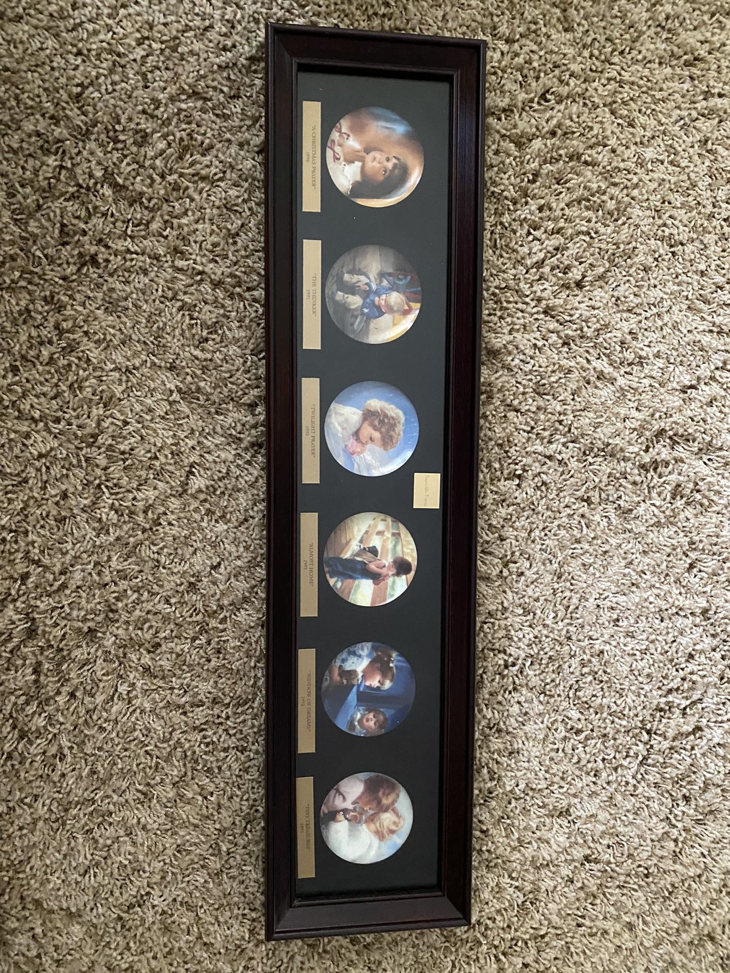 Donald Zolan mini collector plates in frame