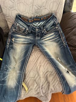 Rock Revival Distressed Slim Fit Jeans