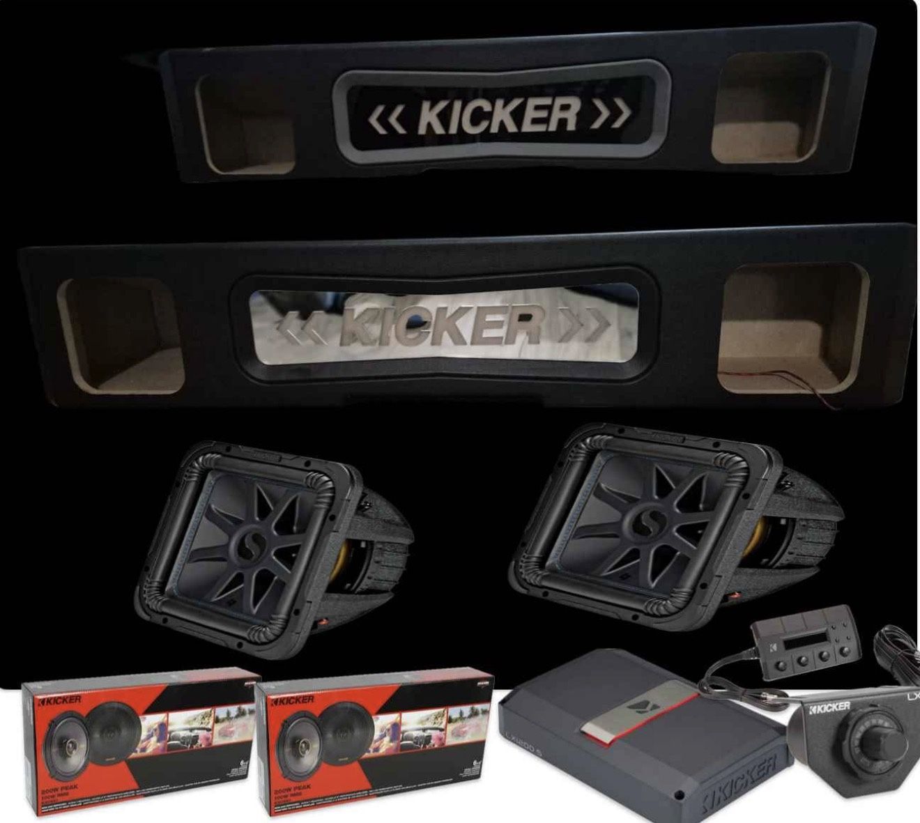 GMC SIERRA CHEVY SILVERADO 2019-2024 NOT BOSE FULL BASS AND VOICE PACKAGE KICKER AUDIO INSTALLED 