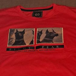 CR-24 CHROME EDGE BORDO CROMATO FIGHT FEAR  MENS 2X T-SHIRT