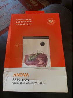 Anova Precision Reusable Vacuum Bags 10pcs 10.24” x 13.78” NEW