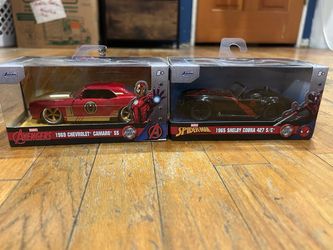 Marvel avenger and Spider-Man car
