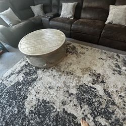 All Included , Sectional Sofa With 2 Reclining Chairs 2 Coffee Tables 