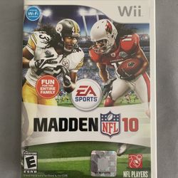 Madden NFL 10 (Nintendo Wii, 2009) - LIKE NEW
