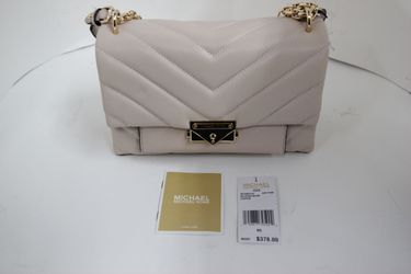 MICHAEL MICHAEL KORS Cece Chevron-Quilted Leather Crossbody Bag Purse  - Soft Pink