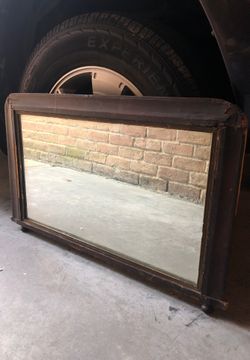 Antique Mirror 33” wide by 21” tall