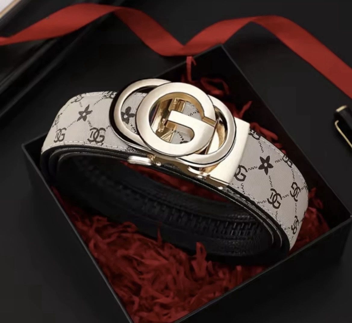 Men belt Genuine Leather Belt Metal Alloy Automatic Buckle Brand Luxury Design