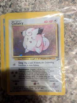 Clefairy Holo Rare Pokémon Card 6/130