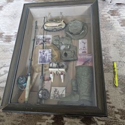 Fishing Collectible Shadow Box, The Window Pane Collection