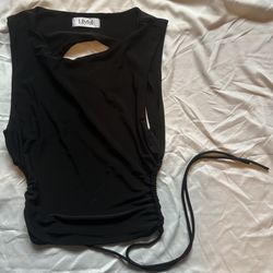 Black Open Back Top