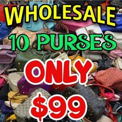 WHOLESALE 10 Purses $99 Build LOT Satchel Shoulder Bag Tote Crossbody Bag NEW PU