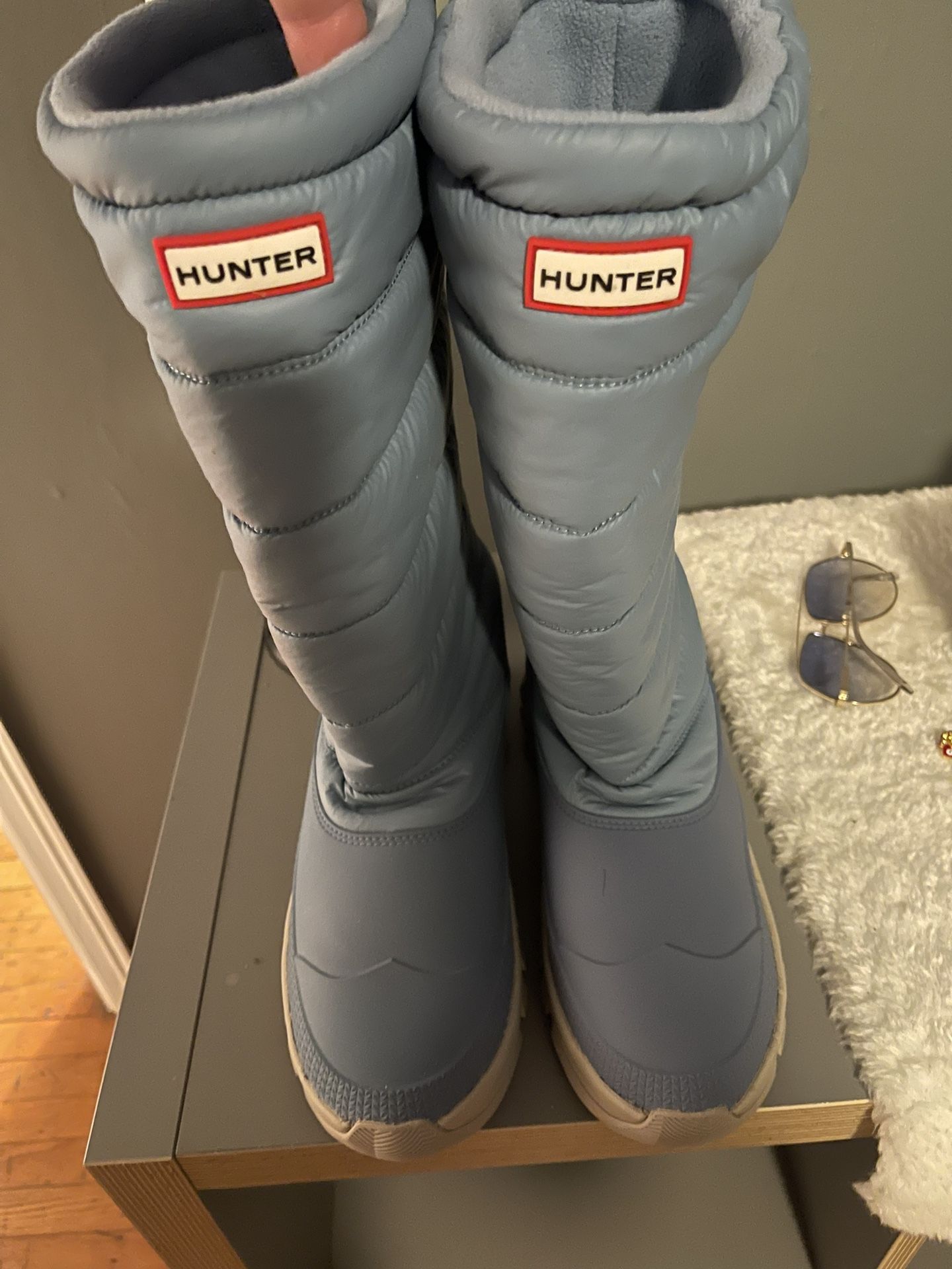 Hunter Snow Boots/book Bag/hand Bag