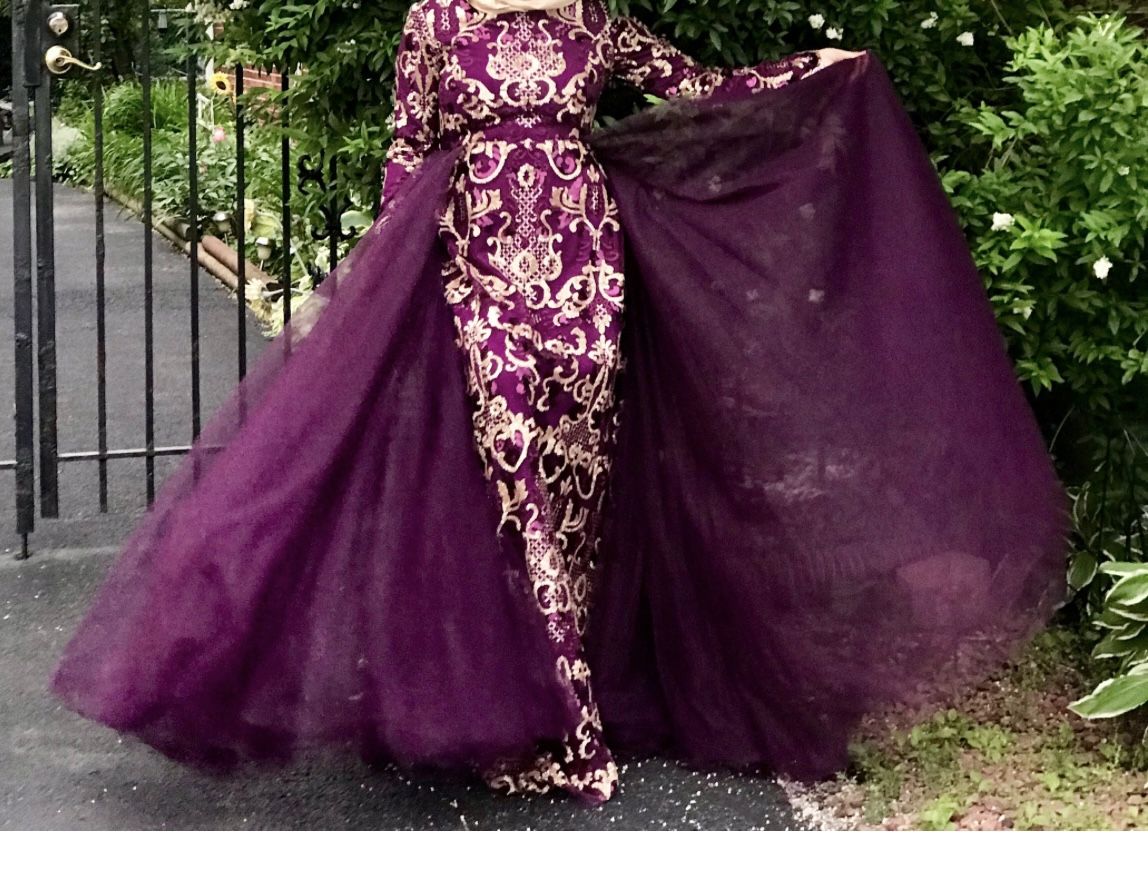 Purple Evening Gown