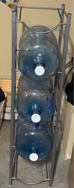 Water bottle stand with three bottles Water bottle stand with 3  bottles