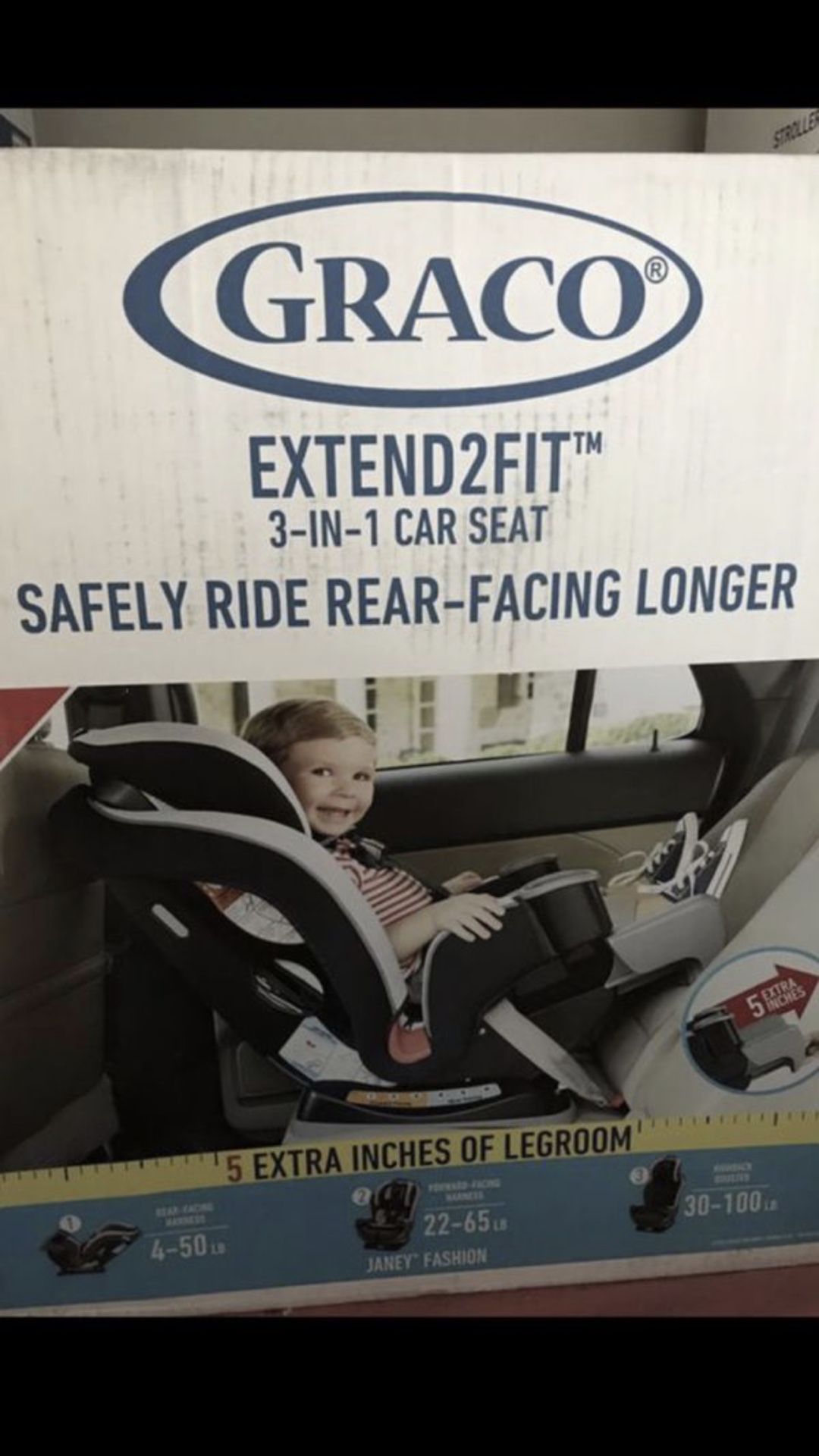 GRACO EXTEND2FIT 3 IN 1 CAR SEAT ( JANEY COLOR)