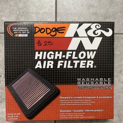K&N Air Filter For Dodge Durango 2014 SXT