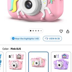 Goopow Kids Camera Toys for 3-8 Year Old Girls Boys