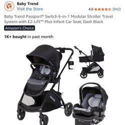 Stroller With Car Seat. Like New