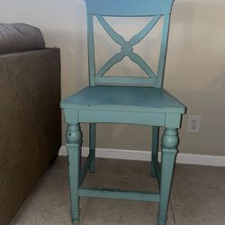 Blue Chair Kitchen Chair x2