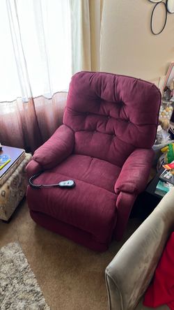 Purple recliner