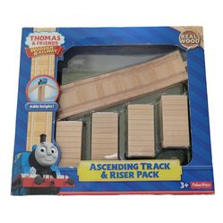 Thomas & Friends Wooden Railway Ascending Wooden Track & Riser Pack Fisher Price,