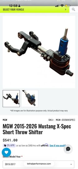 MGW X-Spec S500 Short shifter