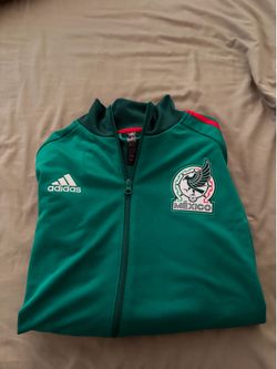 like new adidas mexico green jacket size XL