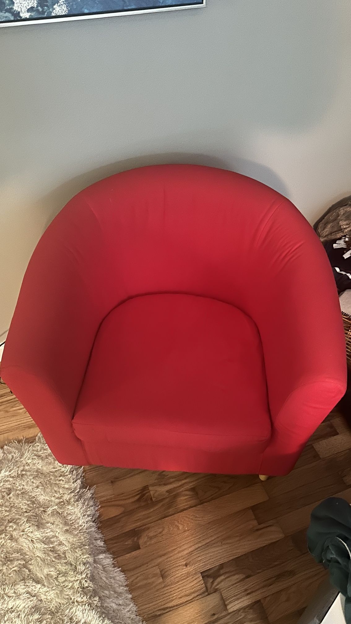 Red Chair With Cover