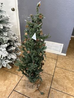 Small Lighted Decorative Christmas Trees