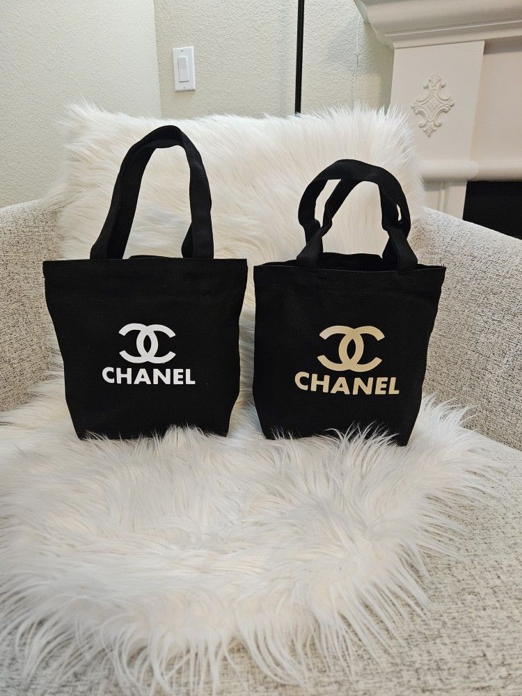Black Small Totebags - 2 Pieces