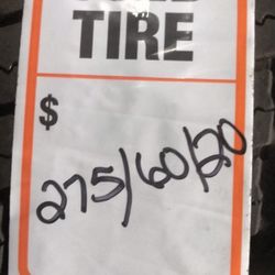 PAIR OF GOODYEAR 275/60/20 WHEELS AND TIRES MOUNTED AND BALANCED 