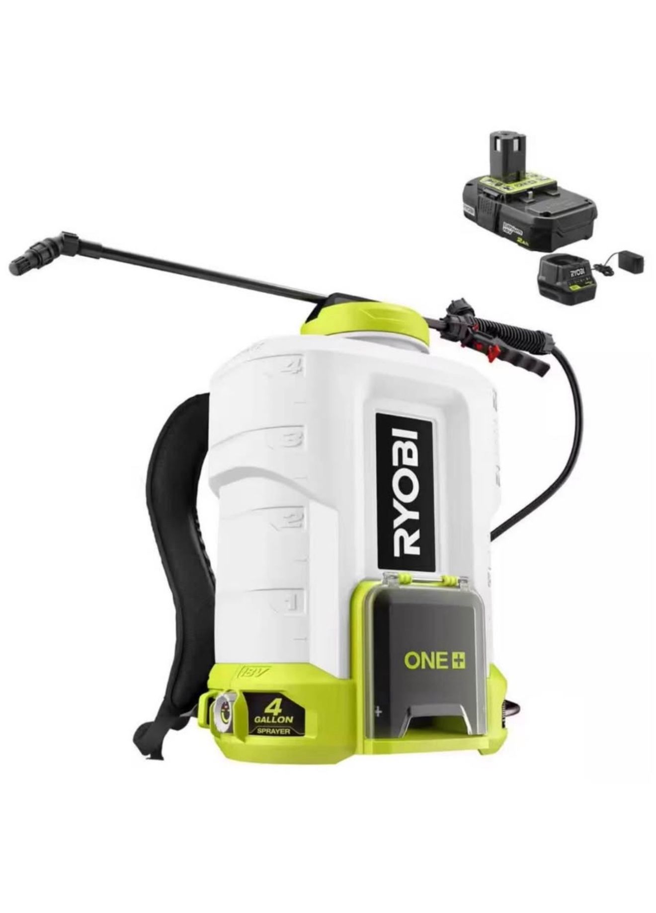 ONE+ 18V Cordless Battery 4 Gal. Backpack Chemical Sprayer with 2.0 Ah Battery and Charger