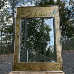 Stunning LaBarge Chinoiserie Wall Mirror Signed K Widing