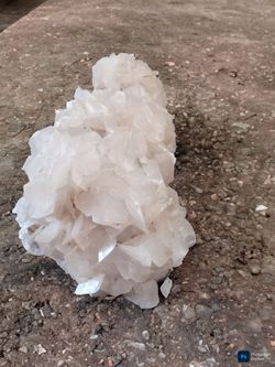 Beautiful, heavy natural calcite cluster
