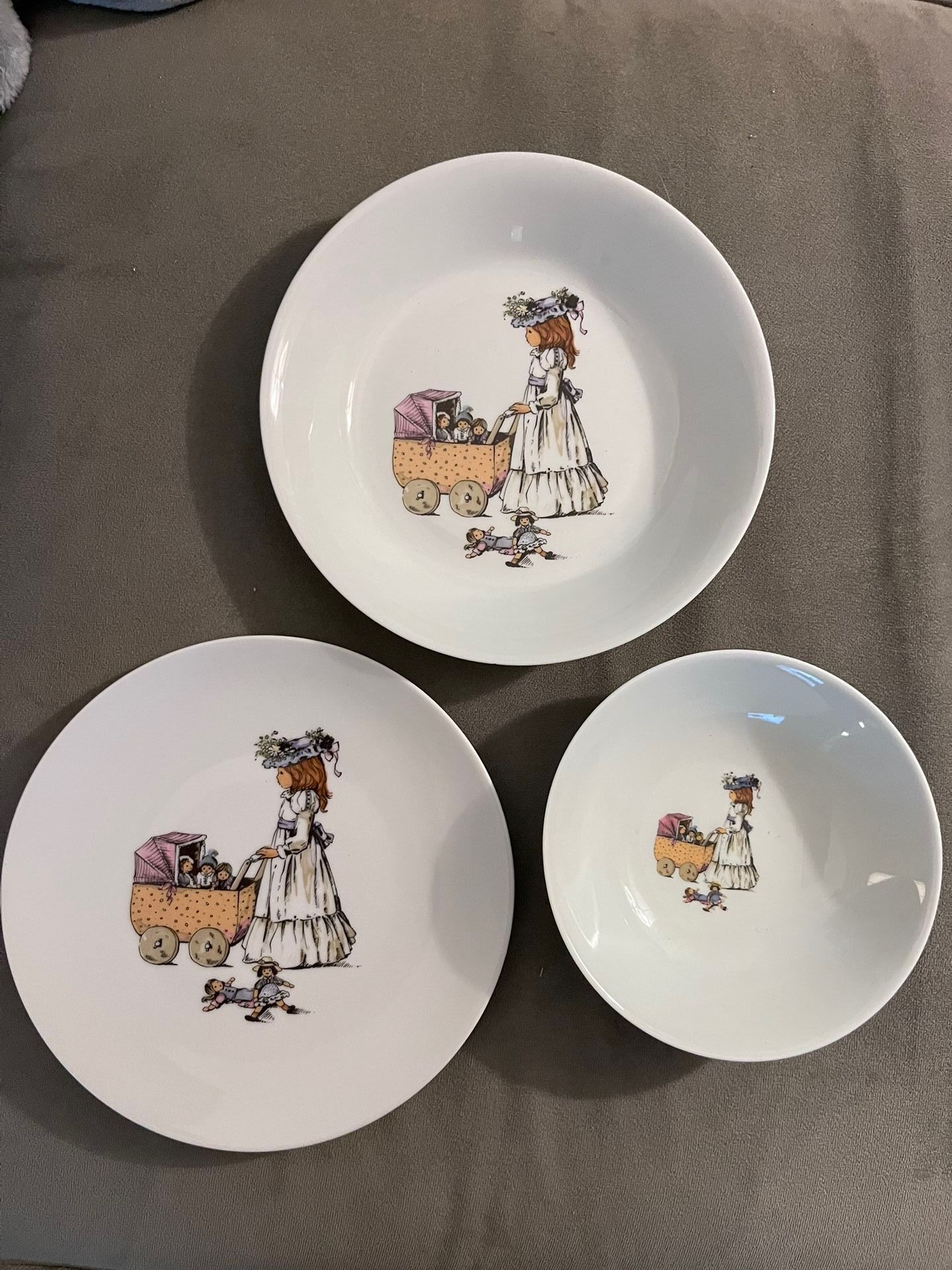 Philippe Deshoulieres Limoges 3 Piece Porcelain Dish Set