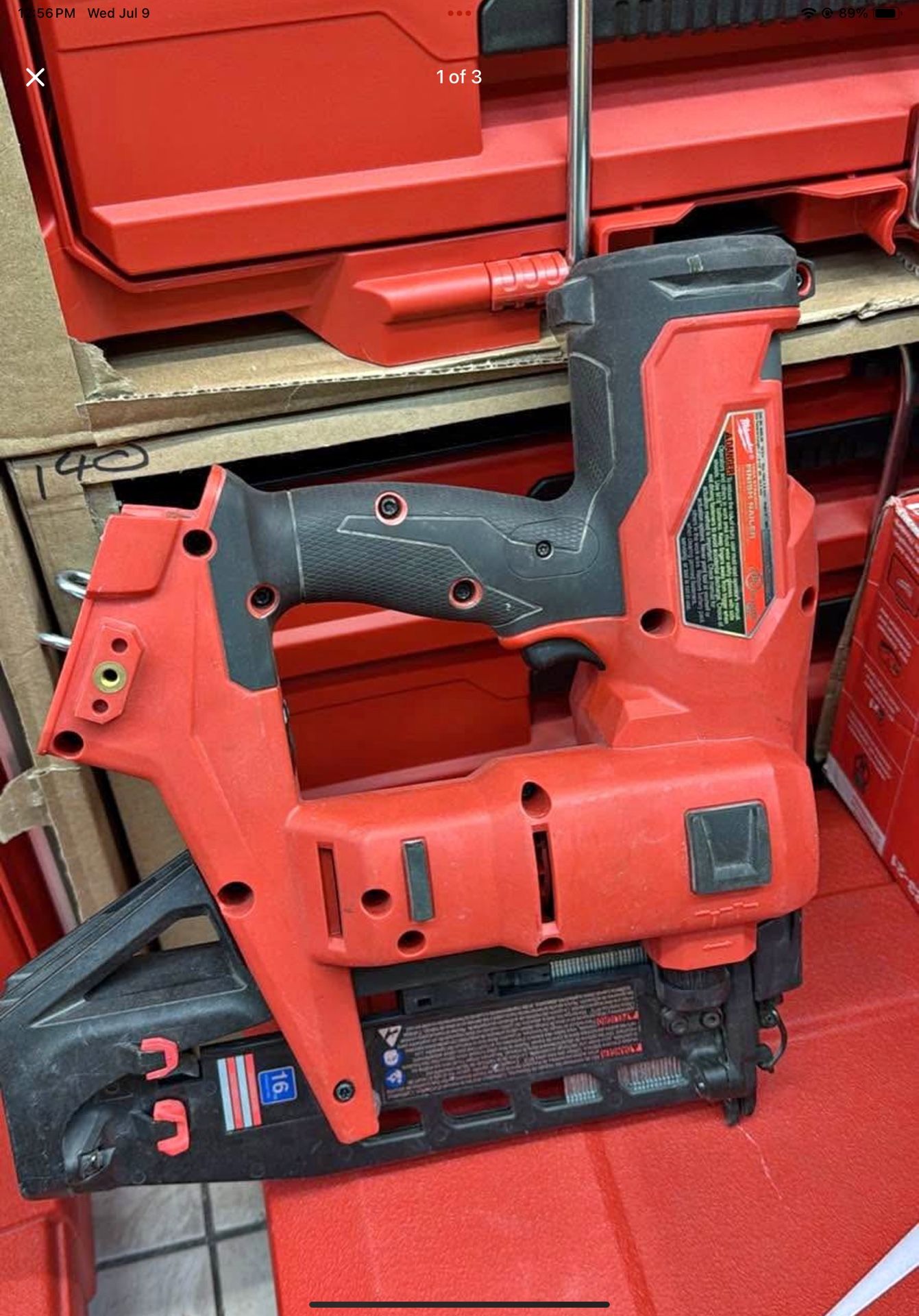 Milwaukee M 18 Cordless 16 Gauge Straight Finish Nailer Tool Only