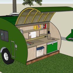 Teardrop Trailer Project 2/3 Complete. 