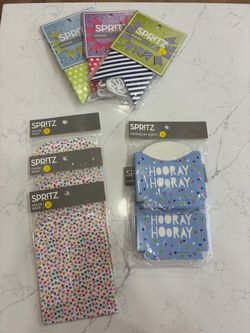 Spritz Party Supplies Bundle – 57 Pieces – 8 Packages