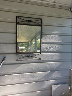 Heavy Brass Outdoor or Indoor Mirror