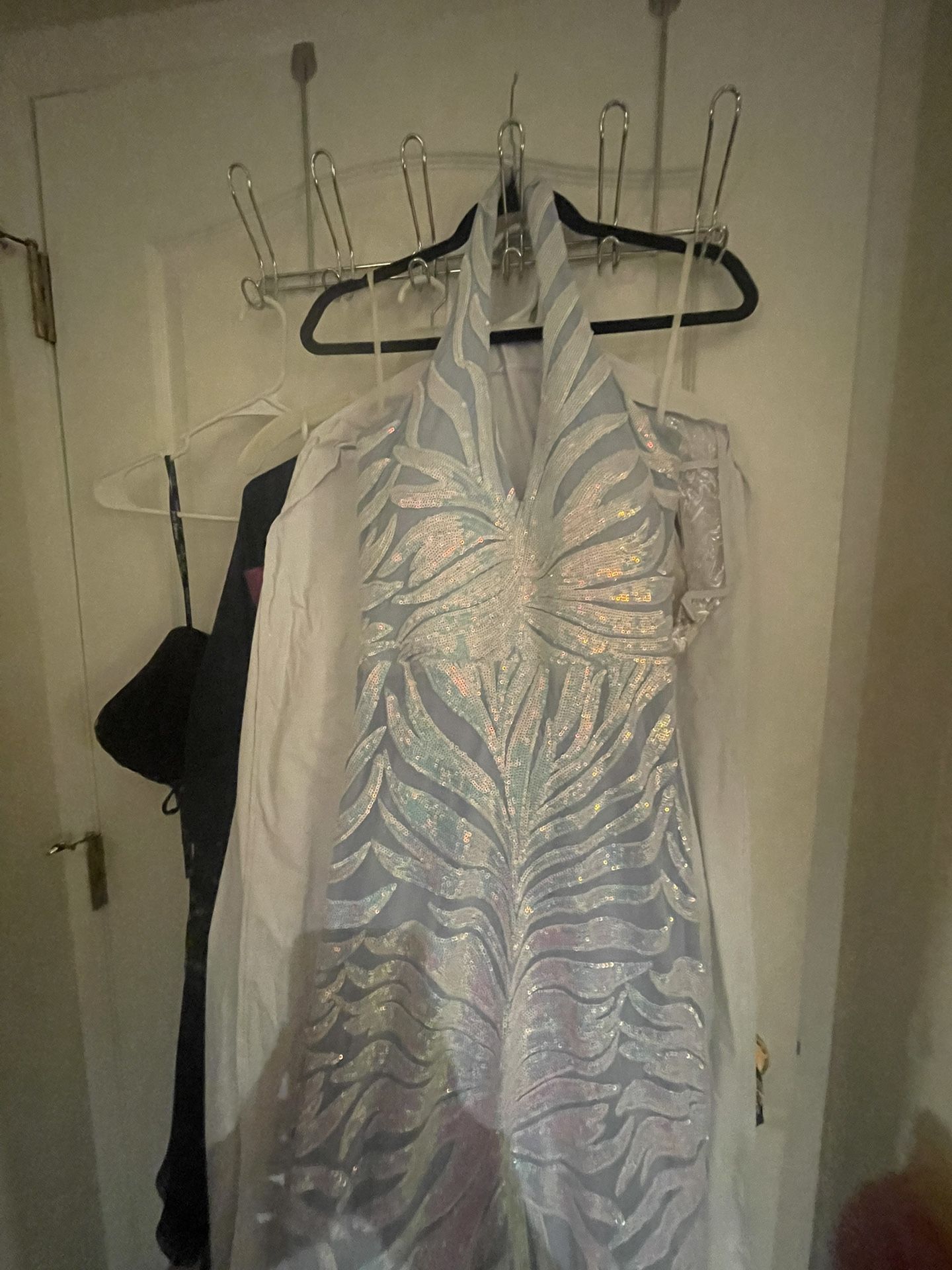 Beautiful Long Formal Prom Sequence Dress S Or 5/6