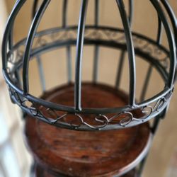 Iron And Wood Wine Rack 