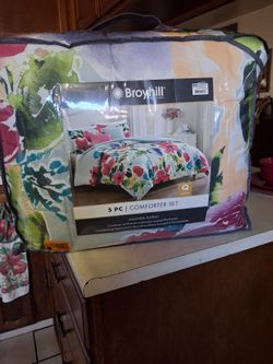 Floral Queen Comforter 5 Set