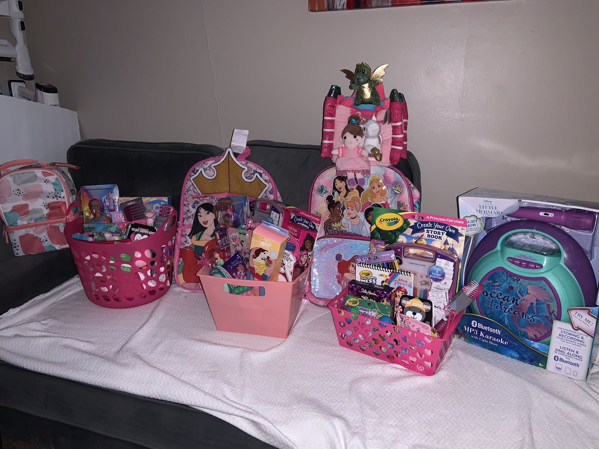 Disney Princess Gift Baskets-Barbie/ Trolls/ LOL/ Minnie