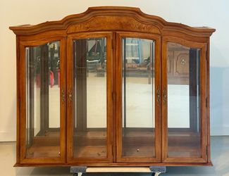 Walnut Cabinet & Two Server Set