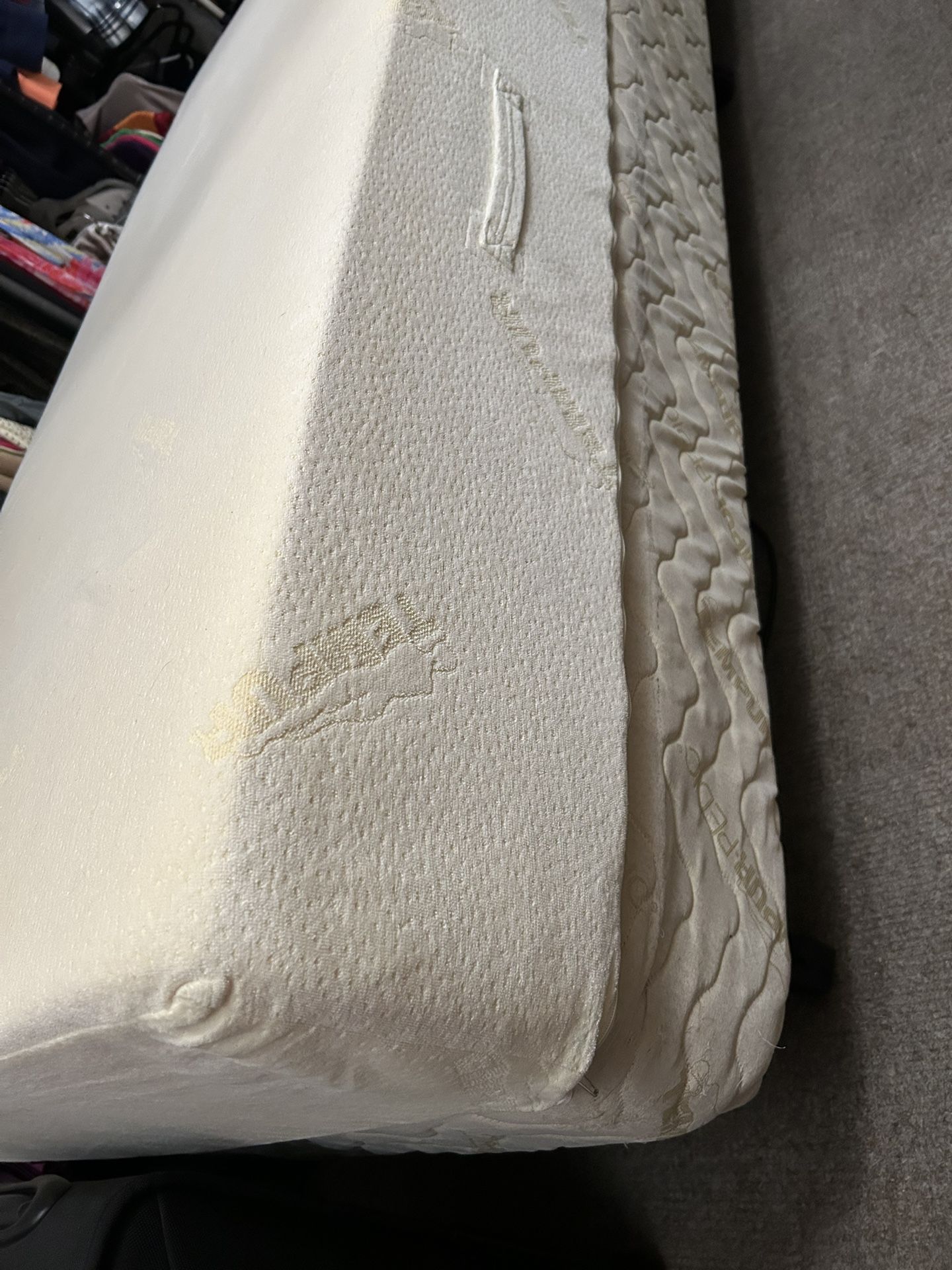 Twin Size Tempur-pedic Adjustable Bed Frame and Mattress