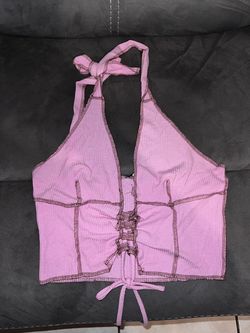 Pink crop top